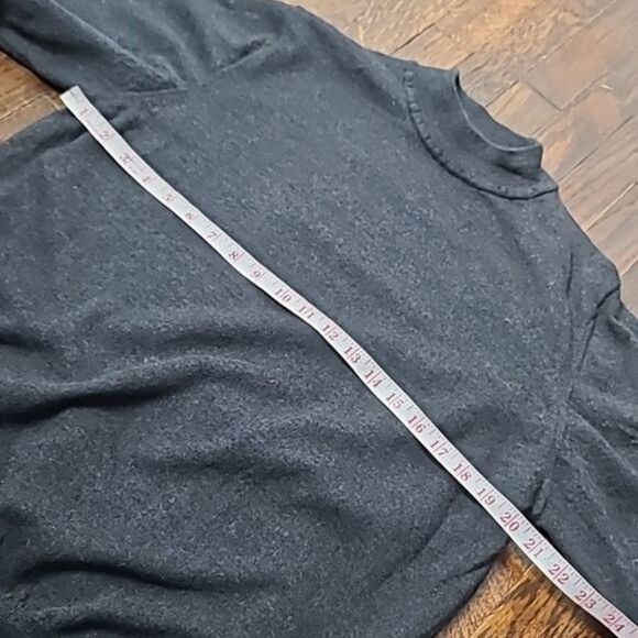 Nordstrom Mock Neck Dark Grey Merino Wool Sweater Size XL - Picture 9 of 11